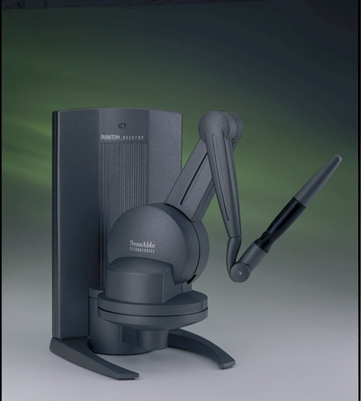 Dispositivo aptico Phantom Desktop di SensAble Technologies.